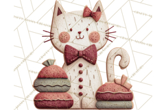 Christmas Felt Gingerbread Village PNG Clipart Product Image 5