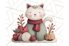 Christmas Felt Gingerbread Village PNG Clipart Product Image 2