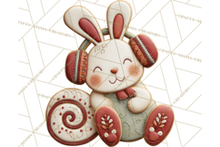 Christmas Felt Gingerbread Village PNG Clipart Product Image 5