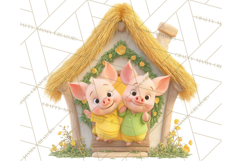 Storybook Piglets Fairy Tale Storybook PNG Clipart Product Image 2