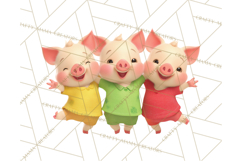 Storybook Piglets Fairy Tale Storybook PNG Clipart Product Image 4