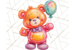 Bright Balloon Animals Clipart PNG Shiny Candy Colors Product Image 5