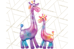 Bright Balloon Animals Clipart PNG Shiny Candy Colors Product Image 3