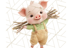 Storybook Piglets Fairy Tale Storybook PNG Clipart Product Image 3