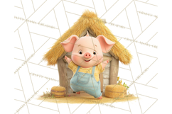 Storybook Piglets Fairy Tale Storybook PNG Clipart Product Image 5