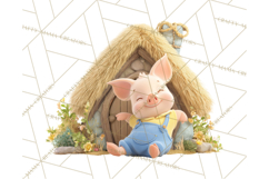 Storybook Piglets Fairy Tale Storybook PNG Clipart Product Image 2