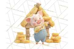Storybook Piglets Fairy Tale Storybook PNG Clipart Product Image 3