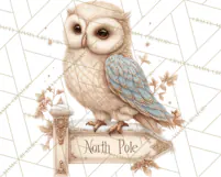 Snowy Forest Animals Clipart PNG, Holiday Woodland Art Product Image 4