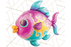 Bright Balloon Animals Clipart PNG Shiny Candy Colors Product Image 3