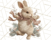 Snowy Forest Animals Clipart PNG, Holiday Woodland Art Product Image 4