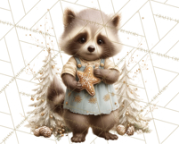 Snowy Forest Animals Clipart PNG, Holiday Woodland Art Product Image 3