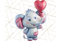 Bright Balloon Animals Clipart PNG Shiny Candy Colors Product Image 2