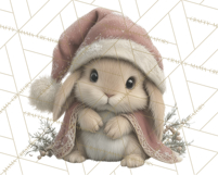 Snowy Forest Animals Clipart PNG, Holiday Woodland Art Product Image 5