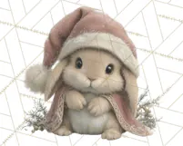 Snowy Forest Animals Clipart PNG, Holiday Woodland Art Product Image 5