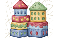 Santa’s Workshop Toys Christmas Clipart PNG Product Image 3