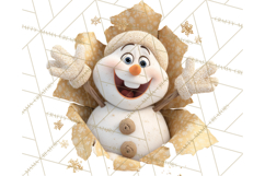 Festive Wall Burst Christmas Character PNG Clip Art Product Image 2
