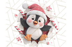 Festive Wall Burst Christmas Character PNG Clip Art Product Image 4