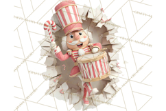 Festive Wall Burst Christmas Character PNG Clip Art Product Image 3