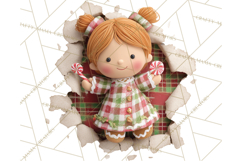 Festive Wall Burst Christmas Character PNG Clip Art Product Image 2