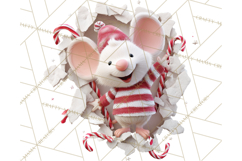 Festive Wall Burst Christmas Character PNG Clip Art Product Image 3