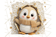 Festive Wall Burst Christmas Character PNG Clip Art Product Image 5