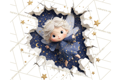 Festive Wall Burst Christmas Character PNG Clip Art Product Image 3