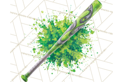 Baseball Clipart PNG with Team Color Paint Splash Background Product Image 4