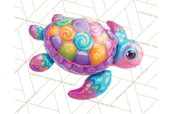 Bright Balloon Animals Clipart PNG Shiny Candy Colors Product Image 5