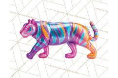 Bright Balloon Animals Clipart PNG Shiny Candy Colors Product Image 2