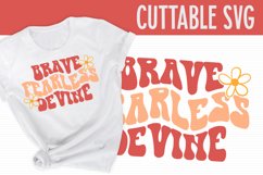 Brave Fearless Devine Retro Shirt Design Product Image 1