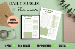Daily Muslim Planner Printable Product Image 1