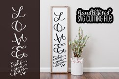 Love Who You Love SVG Hand Lettered Cutting File Product Image 1