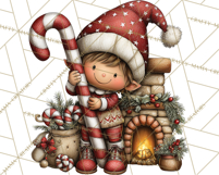 Christmas Elf Clipart Santa’s Workshop PNG Product Image 2