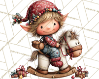 Christmas Elf Clipart Santa’s Workshop PNG Product Image 5