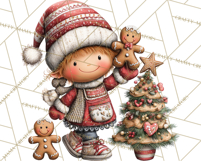 Christmas Elf Clipart Santa’s Workshop PNG Product Image 3