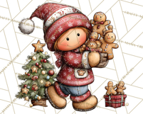 Christmas Elf Clipart Santa’s Workshop PNG Product Image 4