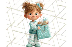Christmas Pajamas Clipart PNG, Holiday PJ Illustration Product Image 2