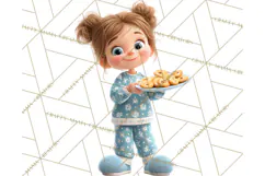 Christmas Pajamas Clipart PNG, Holiday PJ Illustration Product Image 3