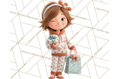 Christmas Pajamas Clipart PNG, Holiday PJ Illustration Product Image 5