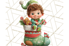 Christmas Pajamas Clipart PNG, Holiday PJ Illustration Product Image 2