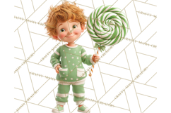 Christmas Pajamas Clipart PNG, Holiday PJ Illustration Product Image 4