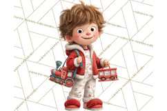 Christmas Pajamas Clipart PNG, Holiday PJ Illustration Product Image 5