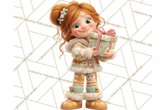 Christmas Pajamas Clipart PNG, Holiday PJ Illustration Product Image 5
