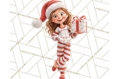 Christmas Pajamas Clipart PNG, Holiday PJ Illustration Product Image 2
