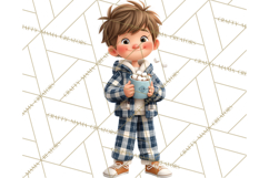 Christmas Pajamas Clipart PNG, Holiday PJ Illustration Product Image 4