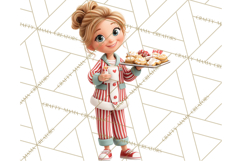 Christmas Pajamas Clipart PNG, Holiday PJ Illustration Product Image 5