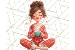 Christmas Pajamas Clipart PNG, Holiday PJ Illustration Product Image 2