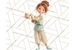 Christmas Pajamas Clipart PNG, Holiday PJ Illustration Product Image 3