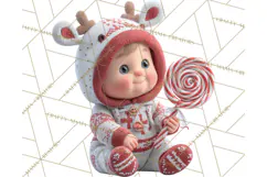 Christmas Pajamas Clipart PNG, Holiday PJ Illustration Product Image 4