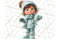 Christmas Pajamas Clipart PNG, Holiday PJ Illustration Product Image 4